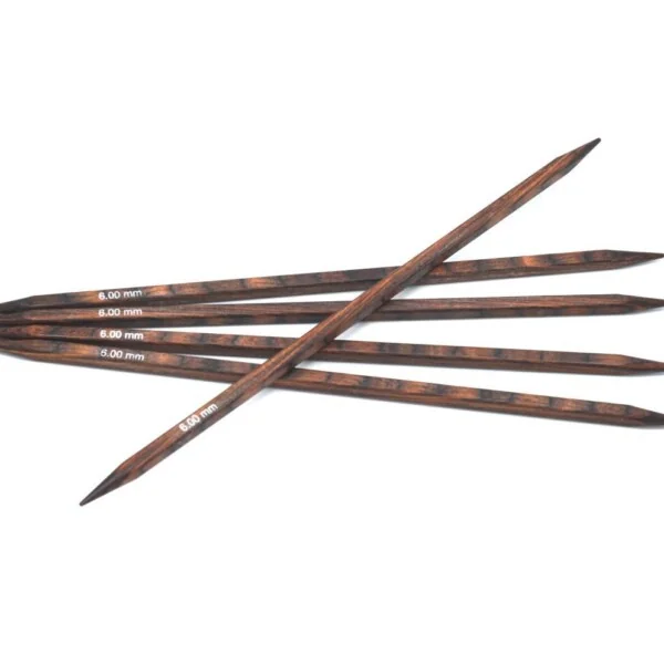 Cubics, 20cm, 6,0mm - Strømpepinner i bjørk